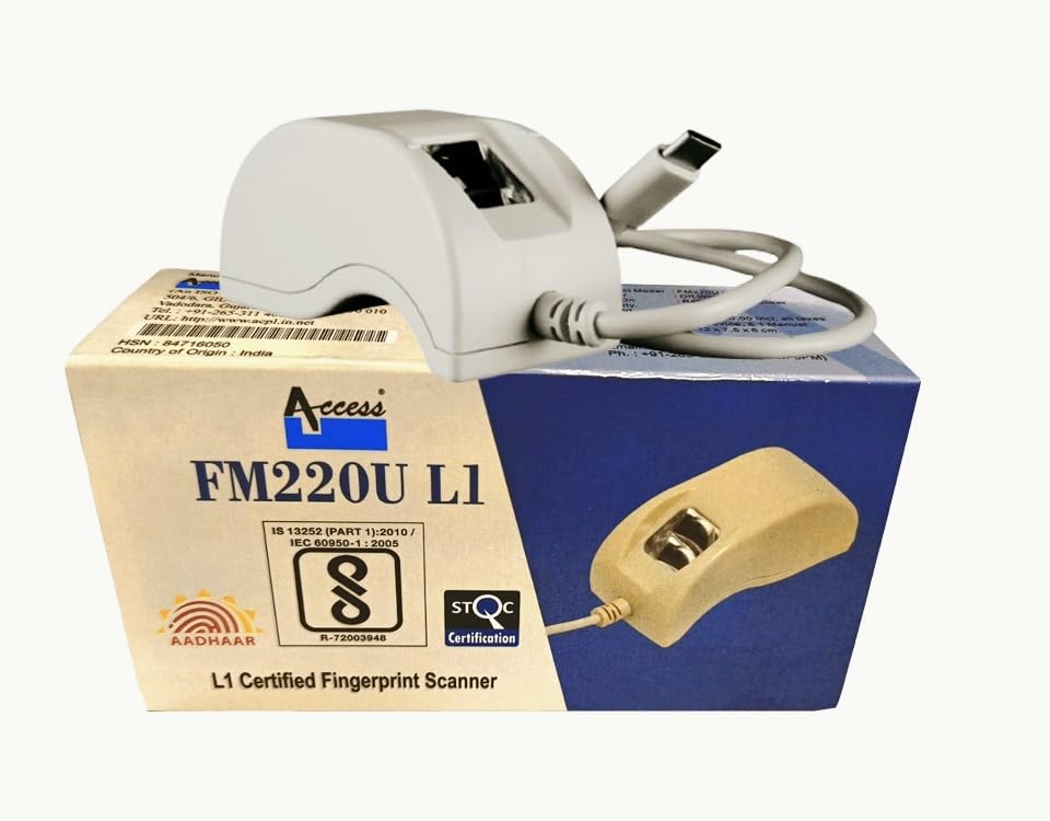 FM220U L1 Biometric Scanner C-Type | 1 Year RD Free