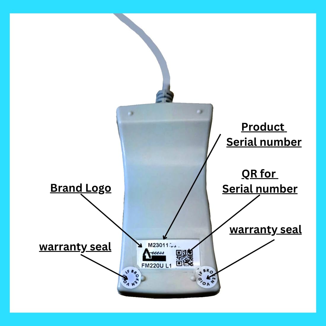 FM220U L1 Biometric Scanner C-Type | 1 Year RD Free